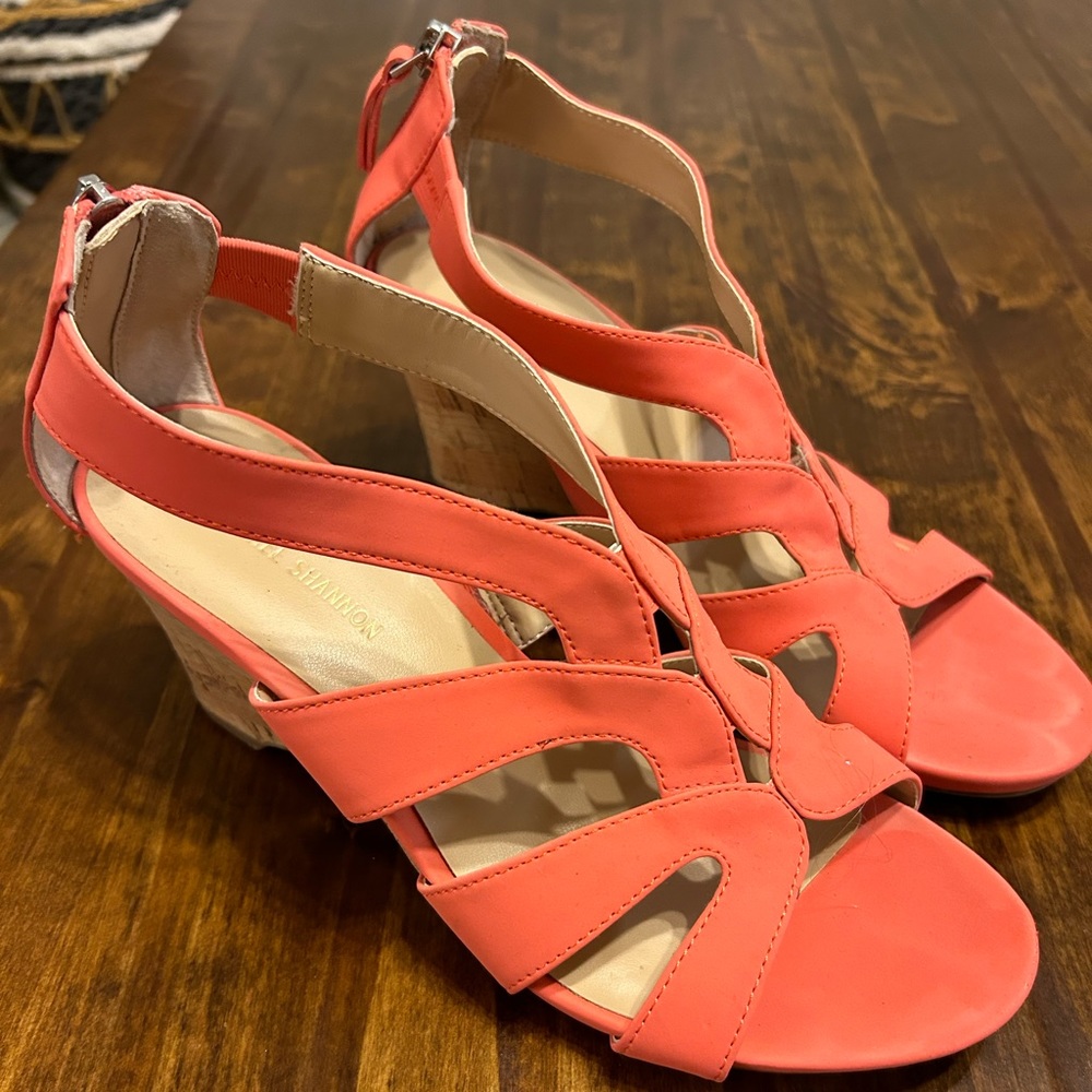 Coral Heels - Size 8